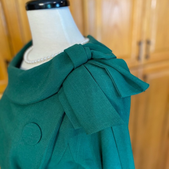 GRACE & GLAM EVITA WIGGLE DRESS EMERALD GREEN - Picture 7 of 8